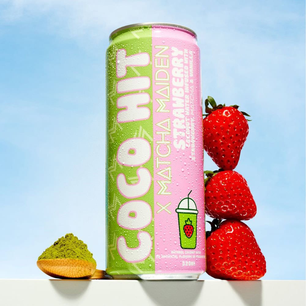 Strawberry Matcha Coconut Water - Matcha Maiden