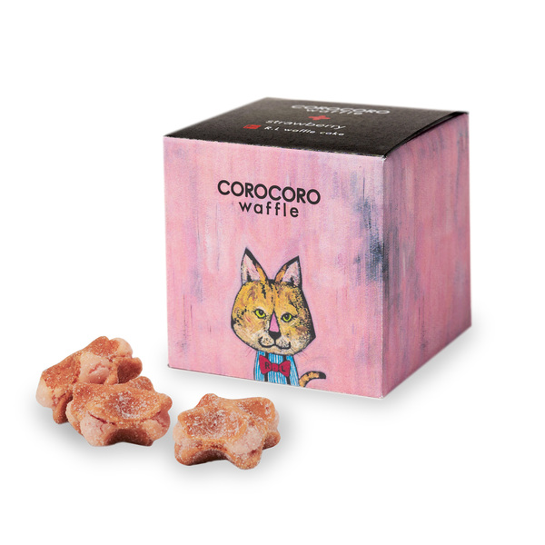 Korokoro Cube Strawberry Waffle Cookies — Soku