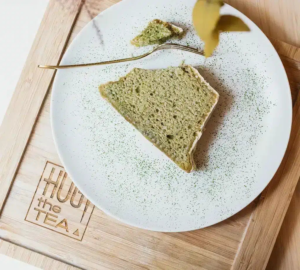 Matcha Kuchen - Weiße Schokolade