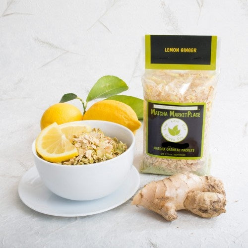 Lemon Ginger Matcha Oatmeal