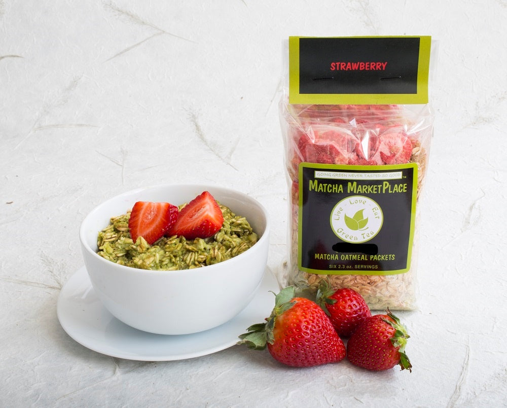 Strawberry Matcha Oatmeal
