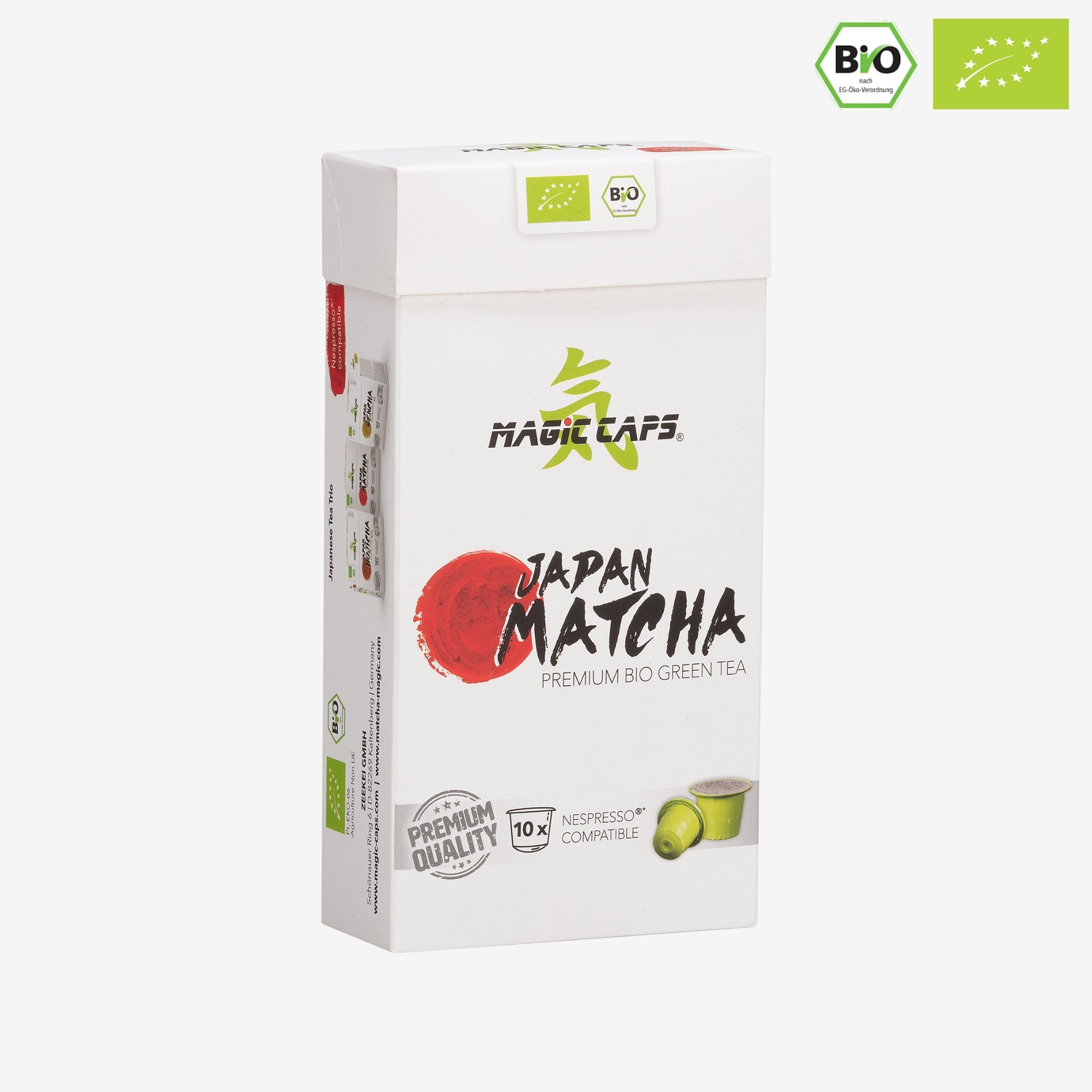 Bio Matcha-Kapseln, Nespresso®*-kompatibel (10x1,5g)