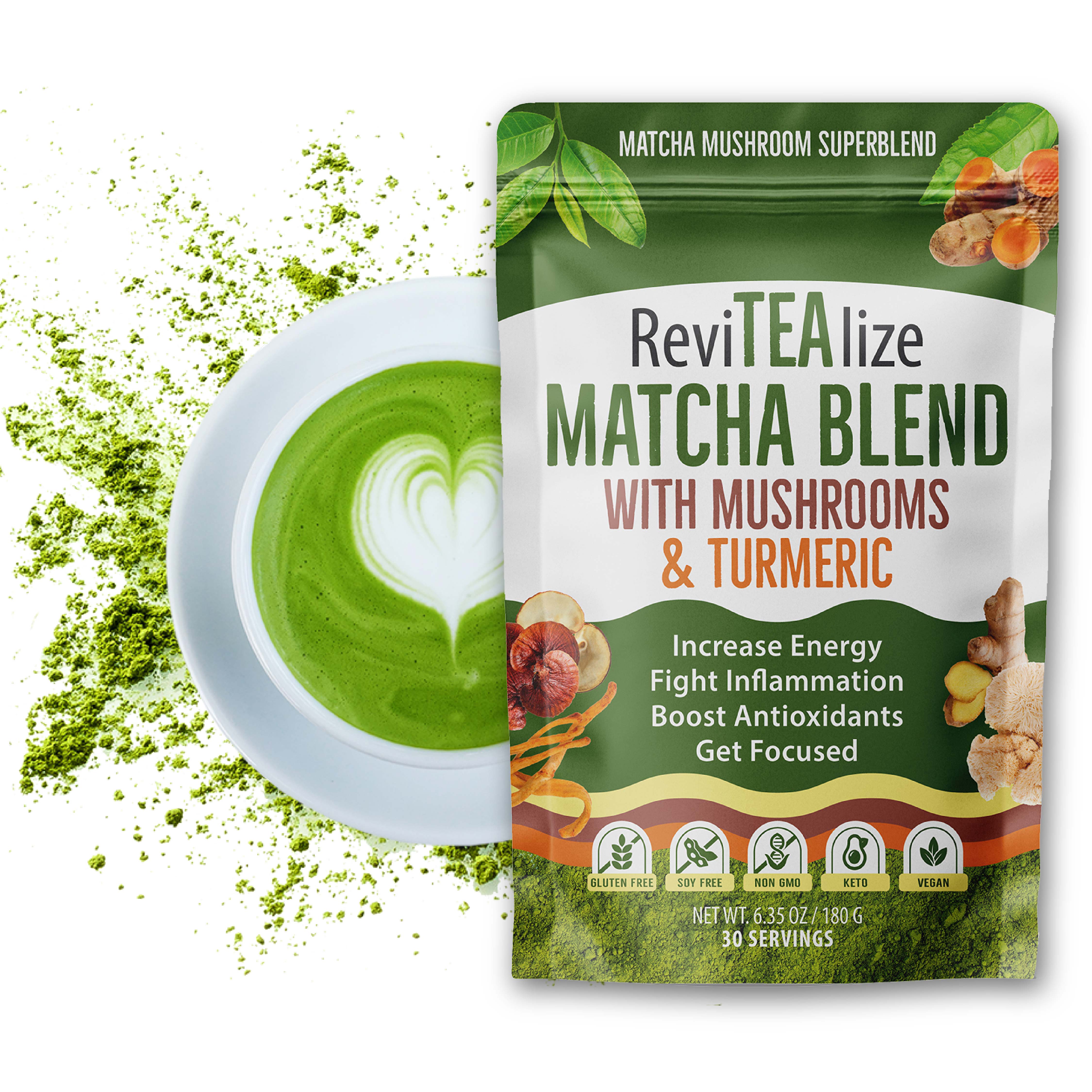 Matcha Mushroom Blend