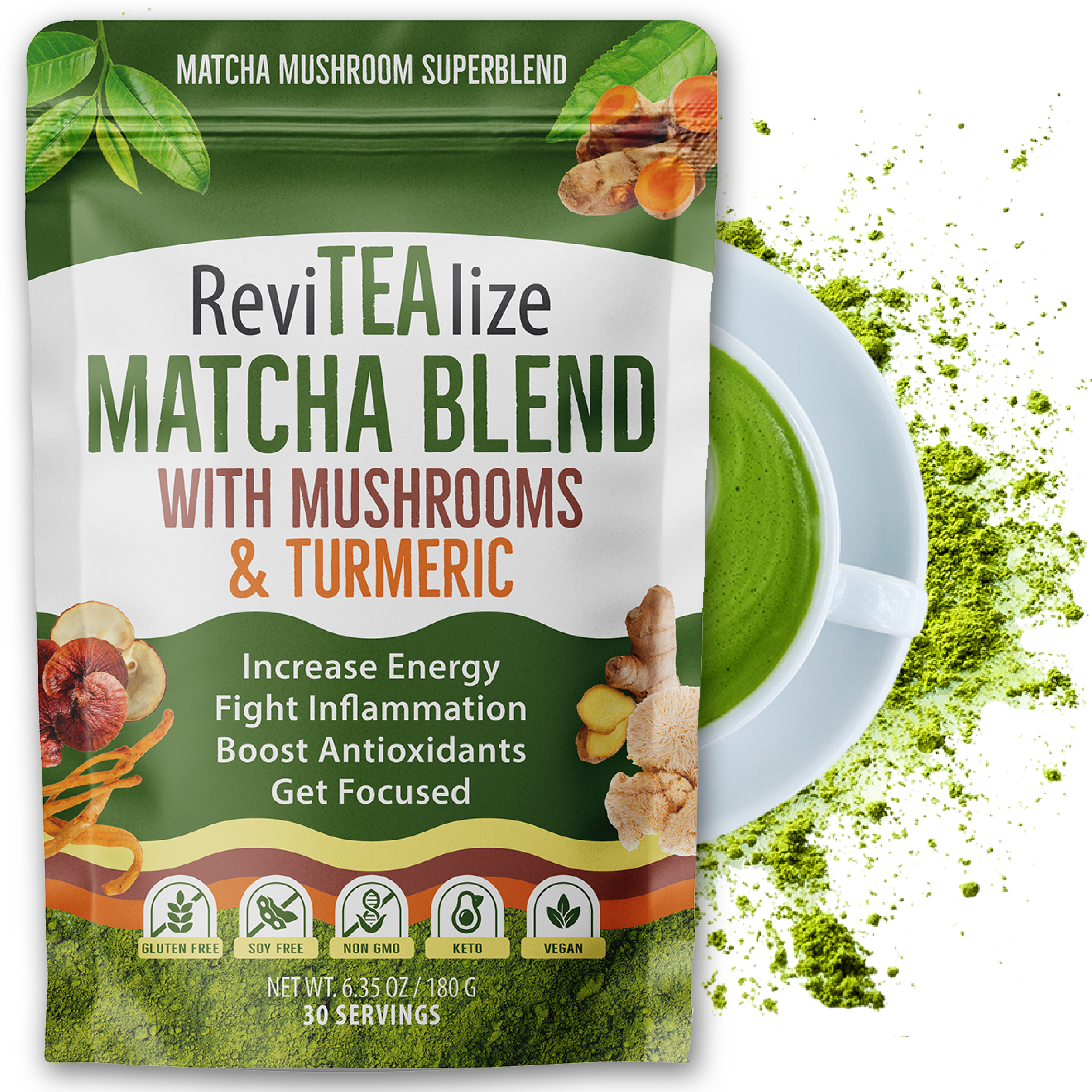 Matcha Mushroom Blend