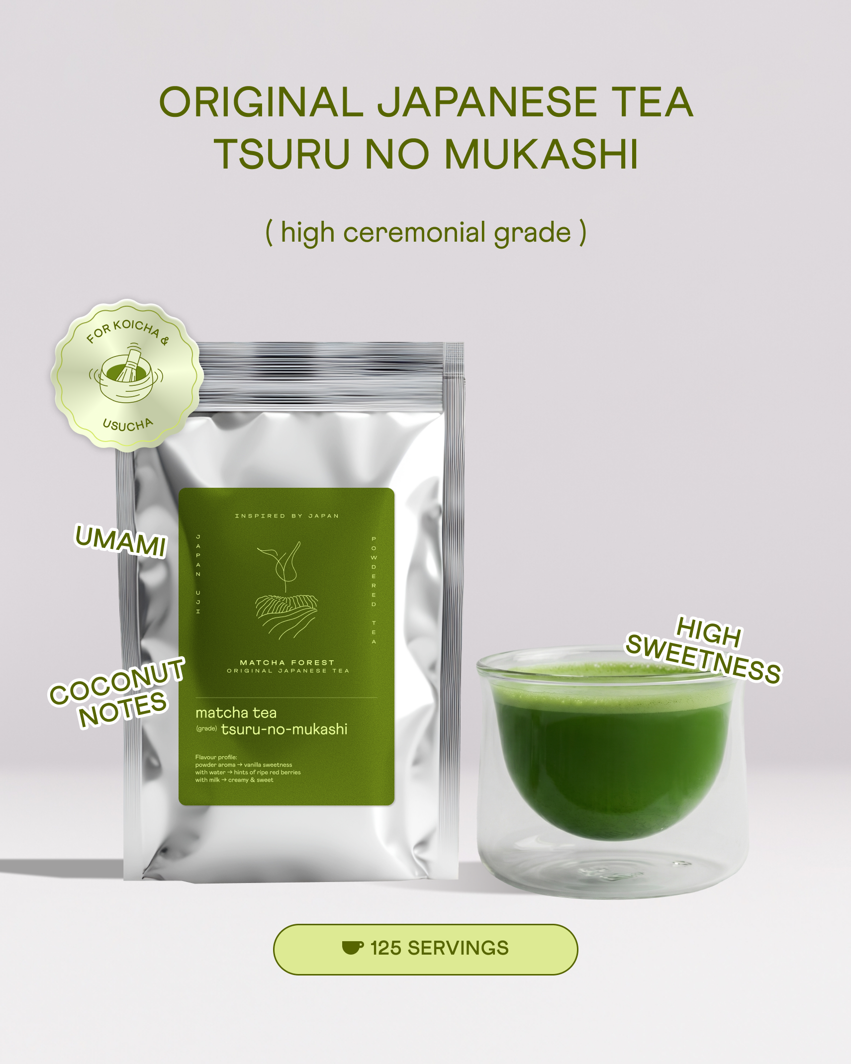 Wholesale Ceremonial Matcha Tsuru-no-Mukashi, 250 g
