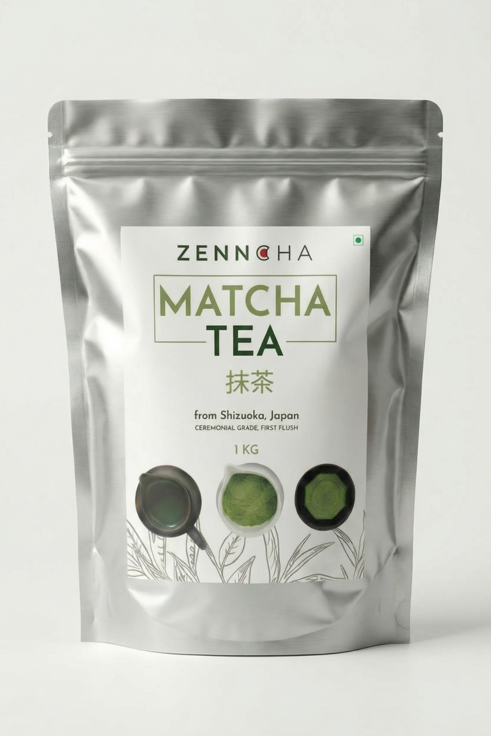 Japanese Matcha Green Tea (Ceremonial Grade J-1) BULK pack, 1000 grams