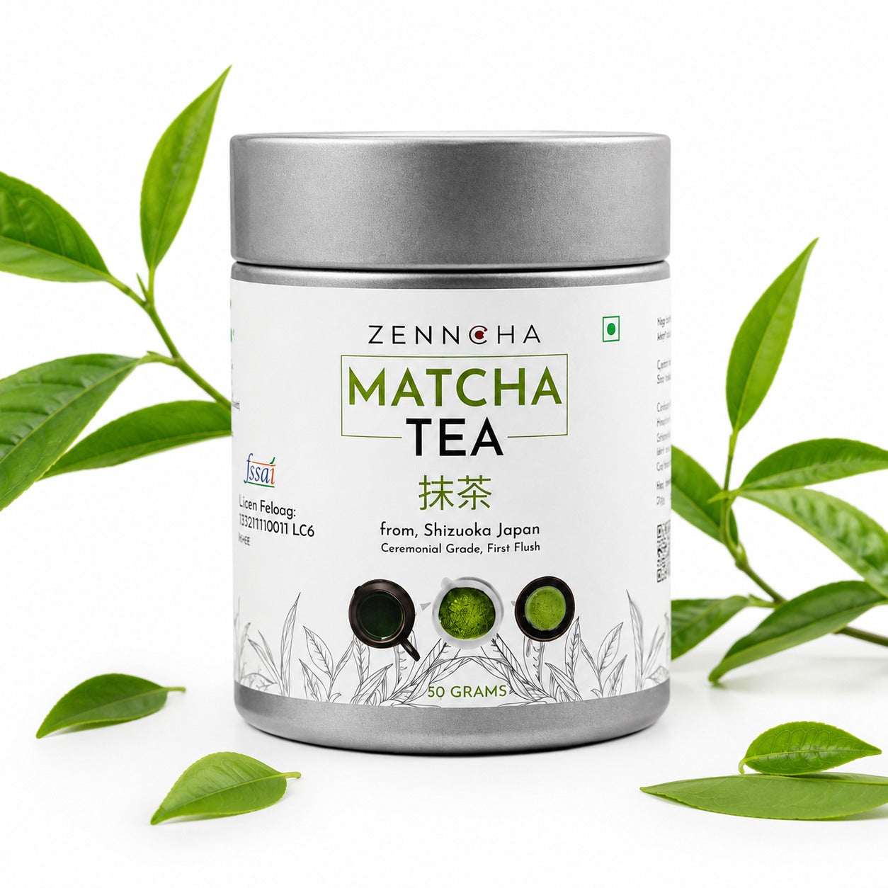 Zenncha Japanese Matcha Tea Powder Ceremonial Grade 50 grams