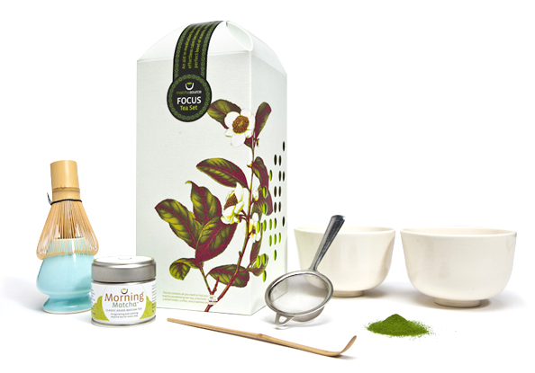 Matcha FOCUS Tea Set - With 2 Cherry Blossom Tea Bowls - SOLD OUT - Matcha Source