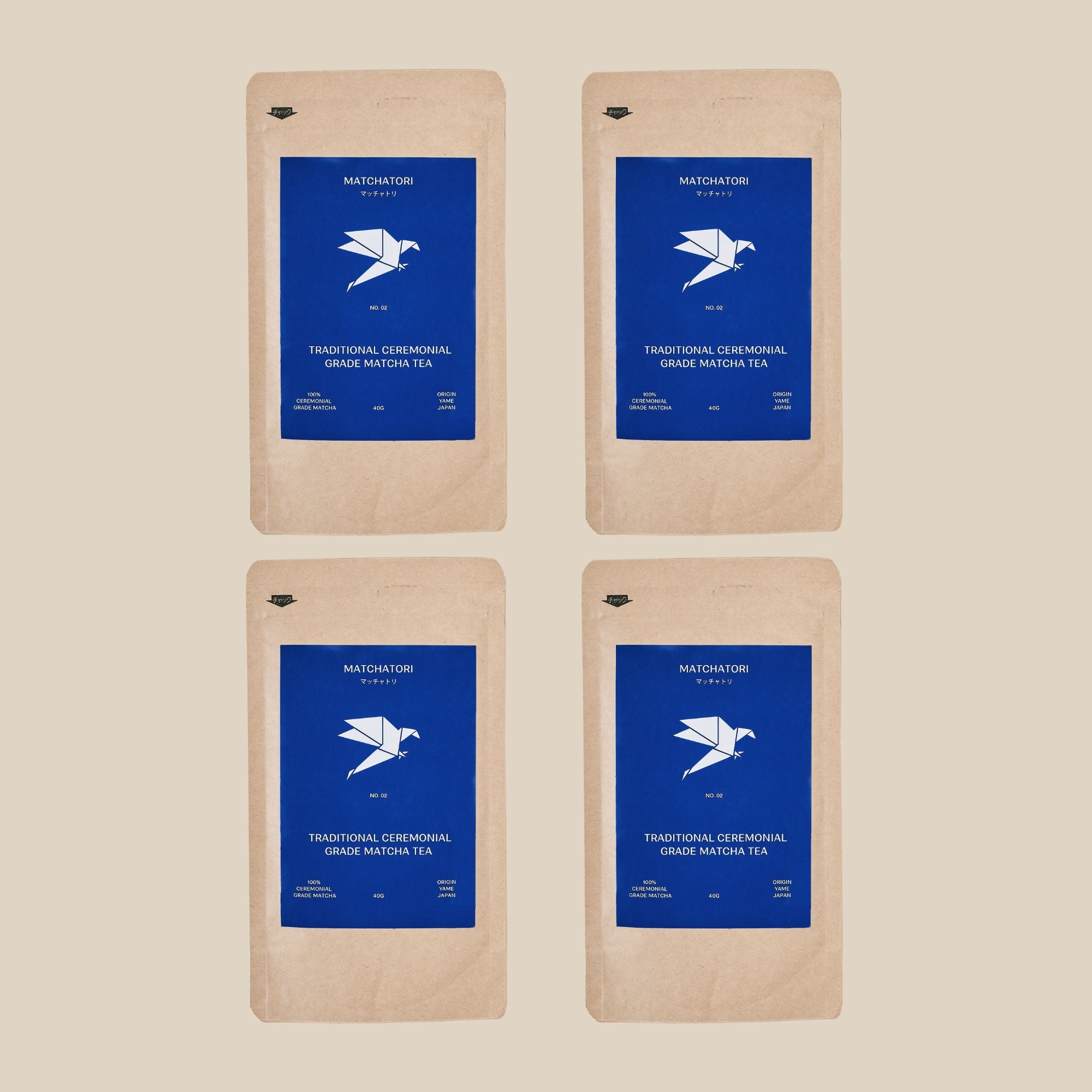 4x No. 2 Traditional Ceremonial Grade Matcha