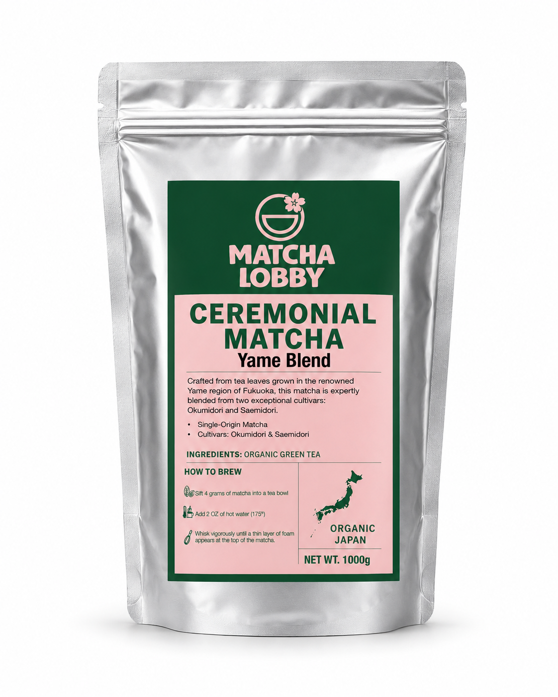 Single Origin Yame Matcha - 1kg Bulk