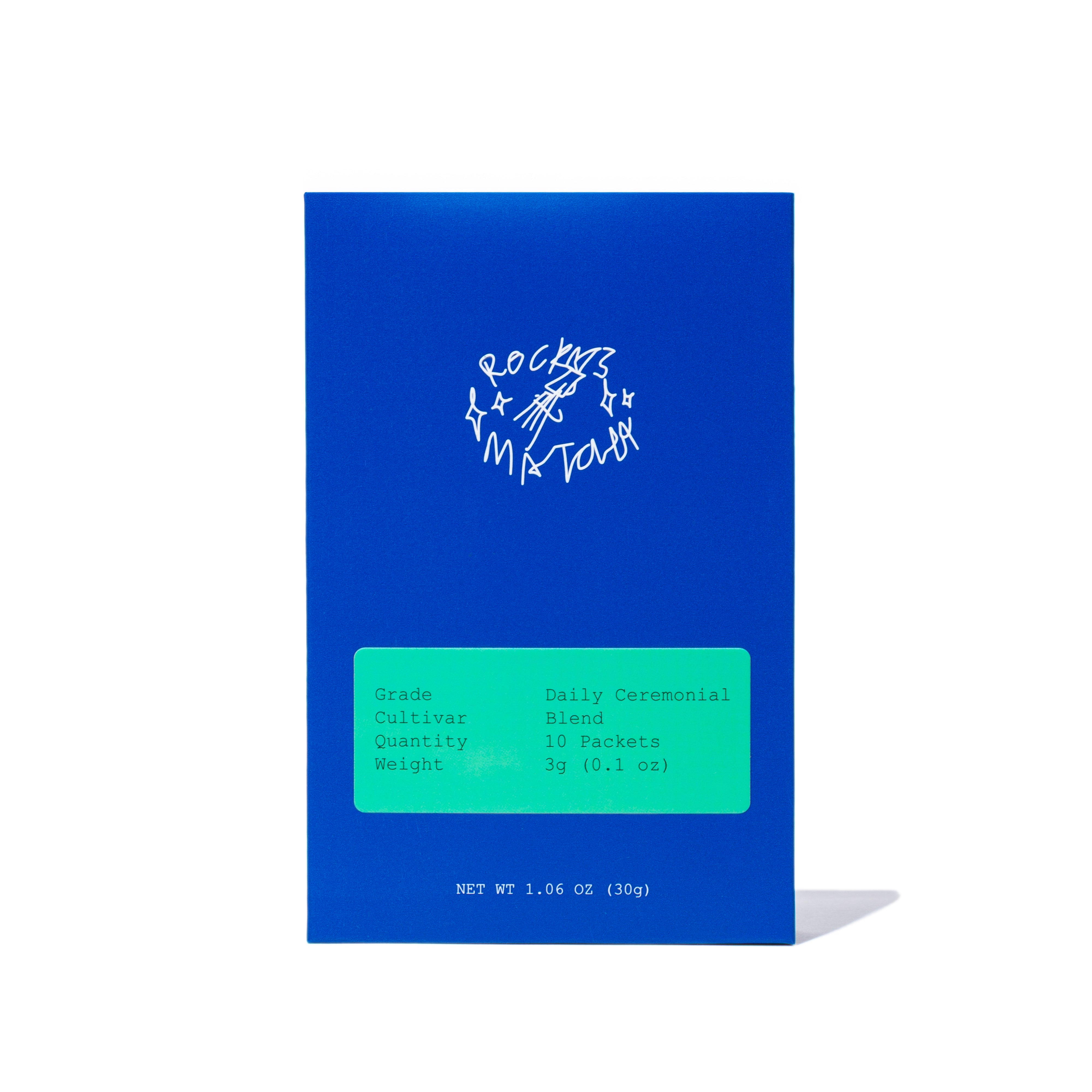 rocky’s matcha Daily Ceremonial Blend Single Serve Packets