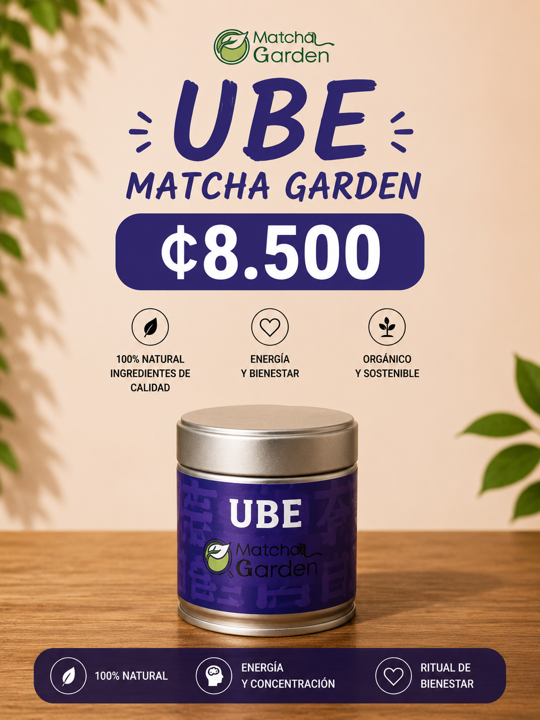Mezcla de Ube en polvo Matcha Garden