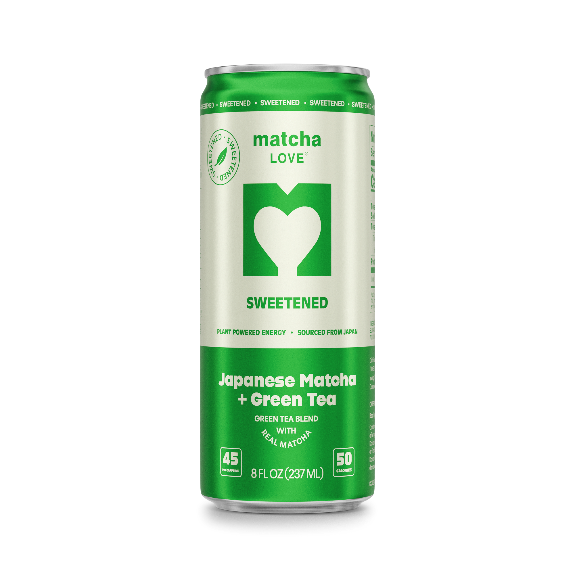 Sweetened Matcha + Green Tea