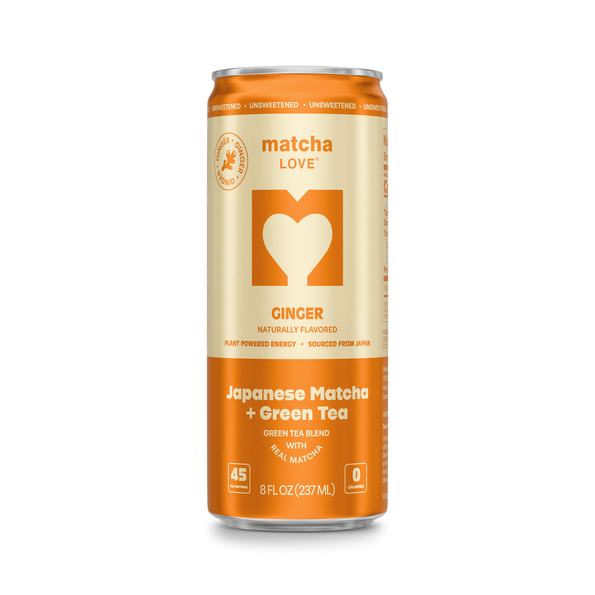 Unsweetened Ginger Matcha + Green Tea