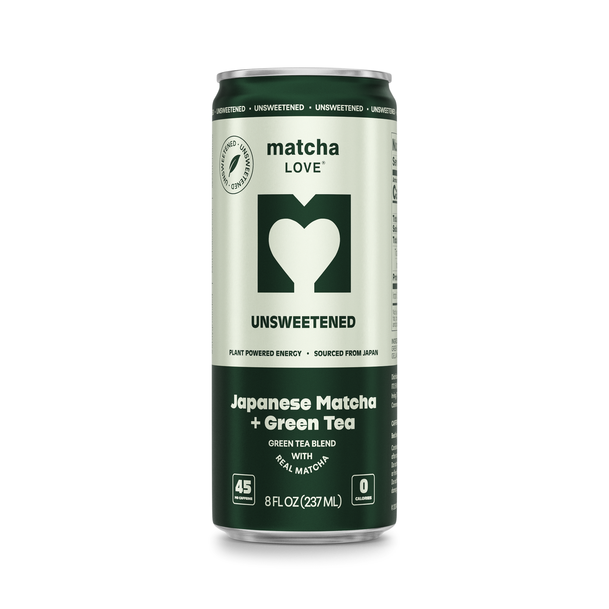 Unsweetened Matcha + Green Tea