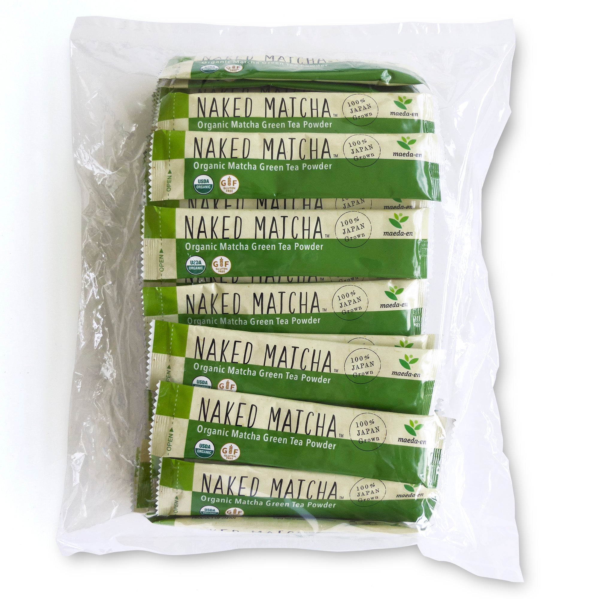 NAKED MATCHA Organic Matcha Green Tea Powder (BULK)- 50pk. (Wholesale)
