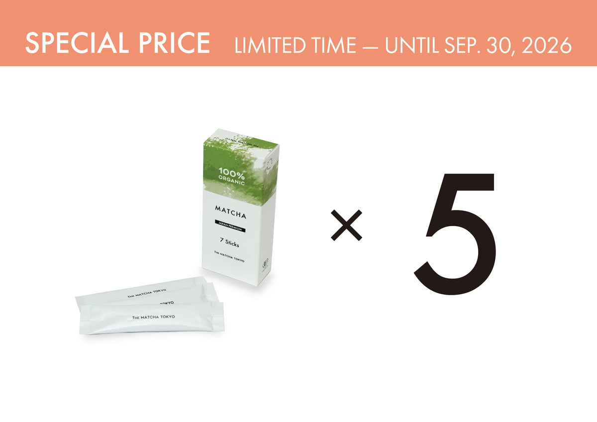 100% ORGANIC MATCHA / JAPAN PREMIUM 7sticks ×5 SET
