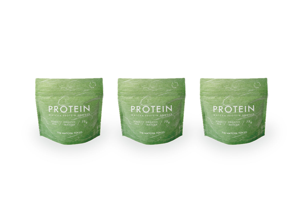 MATCHA PROTEIN POWDER x3 SET