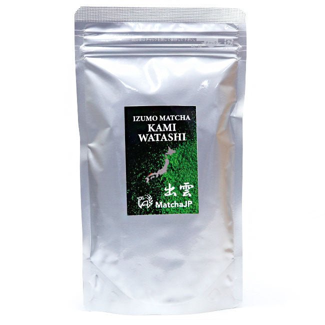 IZUMO Japanese Ceremonial Matcha Green Tea Powder Izumo Shimane KAMI-WATASHI 100g Pack (3.53 oz)