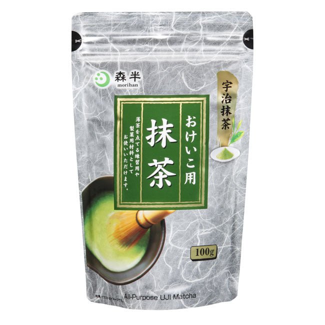 MORIHAN Matcha green tea powder UJI All-purpose 100g Pack (3.53 oz) pack