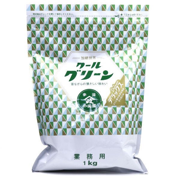 Sweetened matcha powder COOL GREEN DX KOYAMAEN Matcha 1kg pack by Hoshino Seichaen