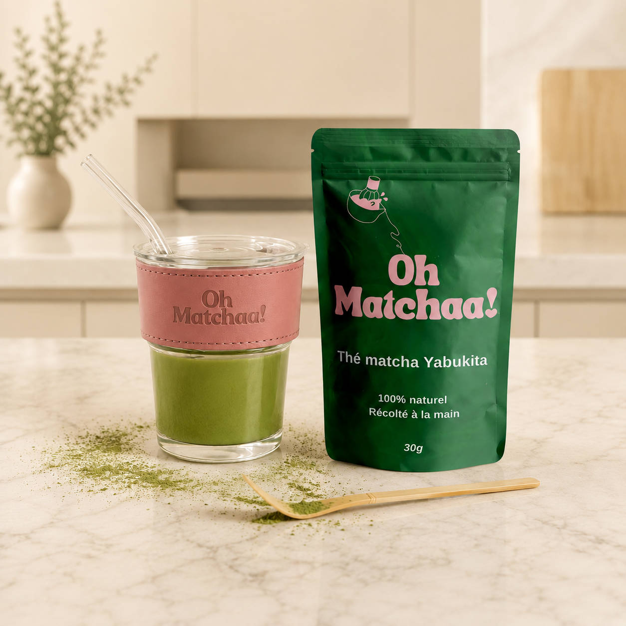 Set Vaso y Matcha
