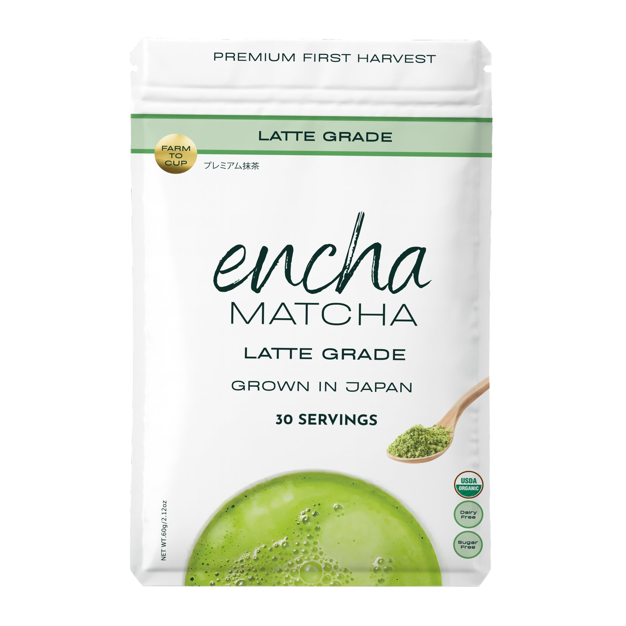 Encha Ceremonial Grade Latte Matcha Powder