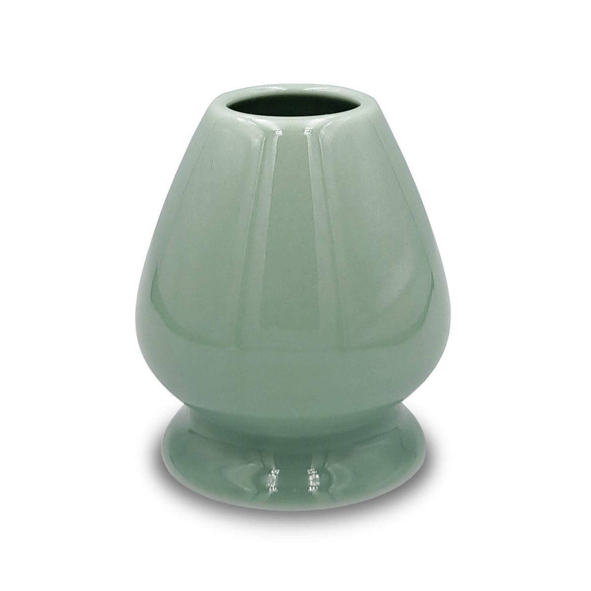 Matcha Besen Halter Kusenaoshi Grün aus Keramik
