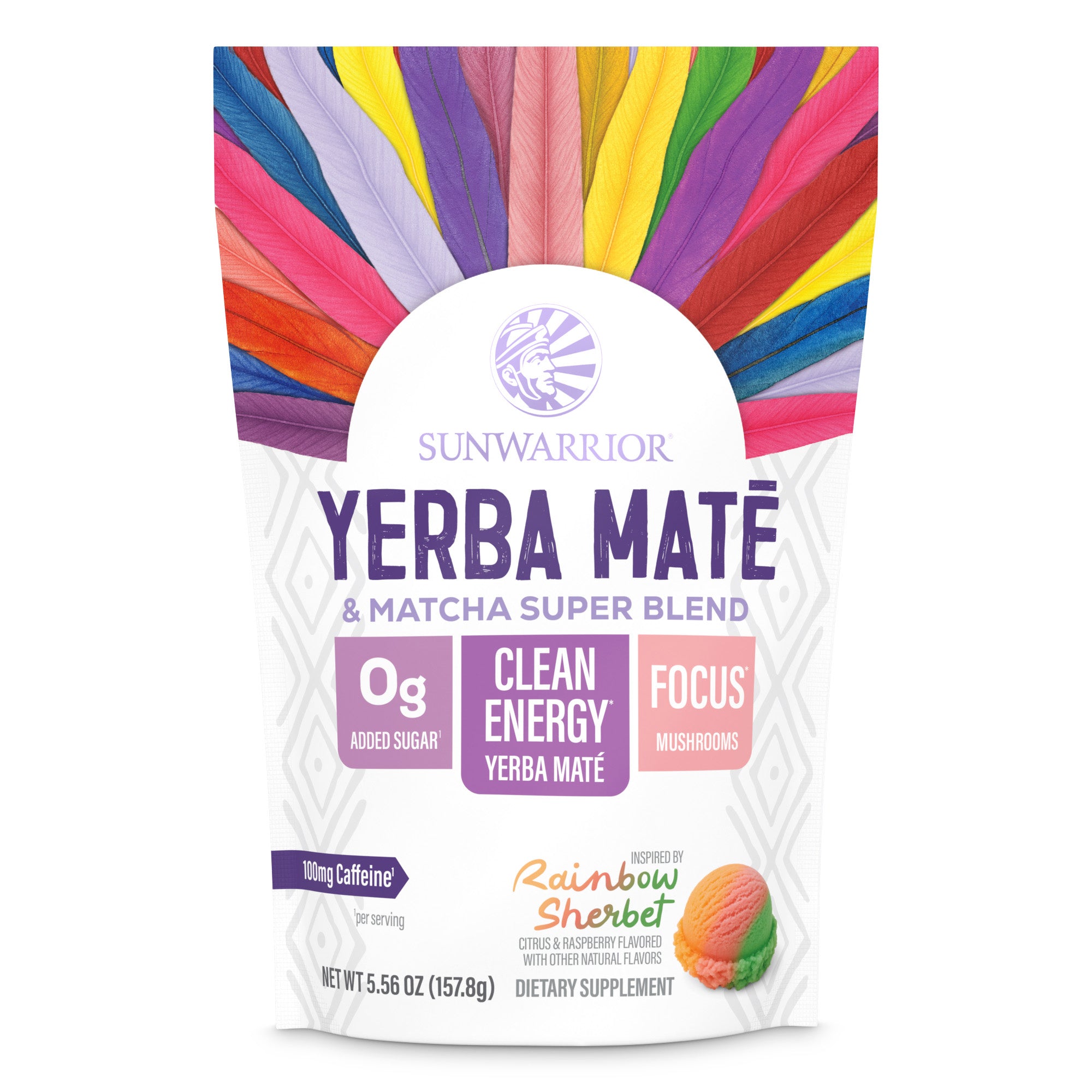 Yerba Mate + Matcha Clean Energy Superblend – Rainbow Sherbet