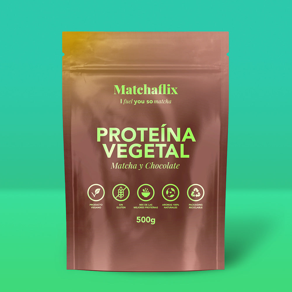 Protéines végétales au matcha au chocolat by Matchaflix