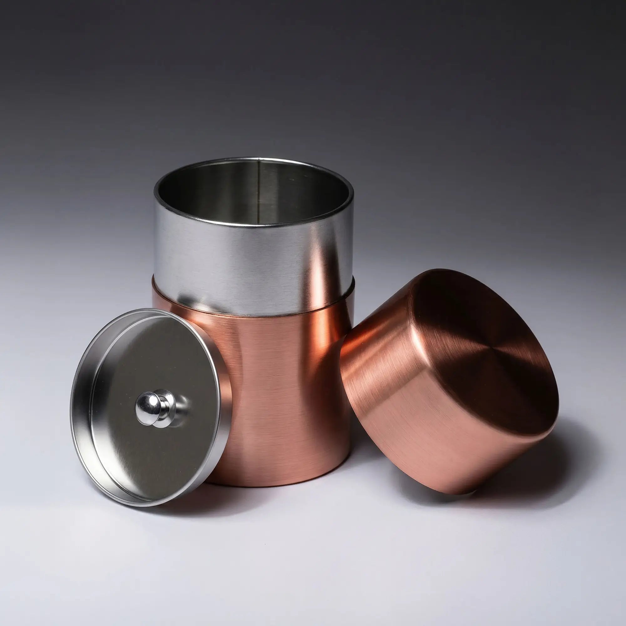 Copper Matcha Caddy | Japanese Tea Storage Chazutsu