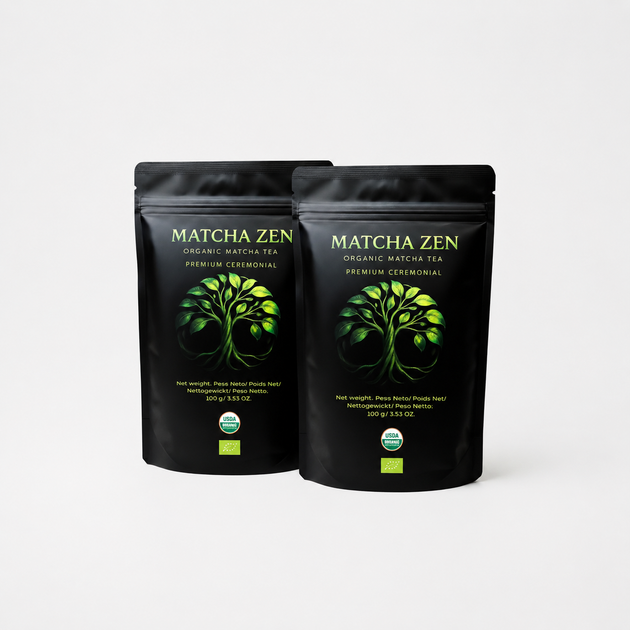 Organic Ceremonial Matcha Tea 2 x 100g Pack | Matcha Zen