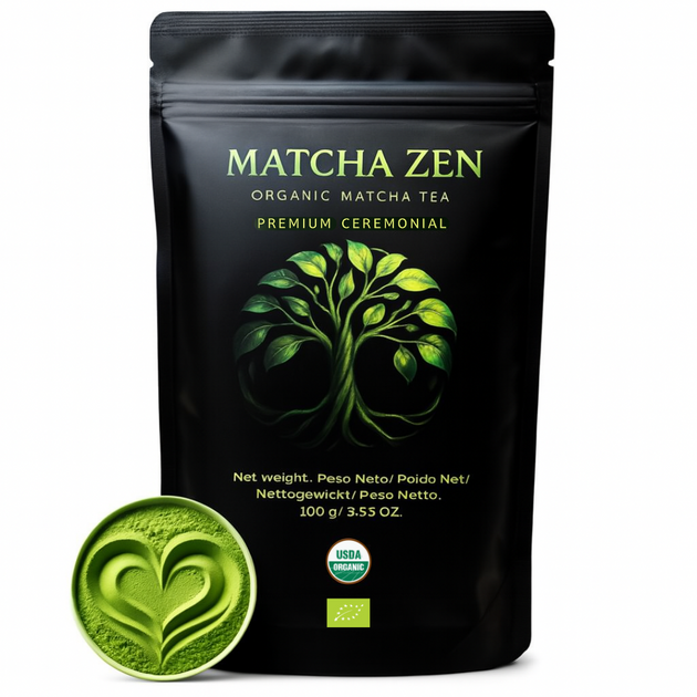Organic Ceremonial Matcha Tea 100g | 1st Harvest | 1st Grade | Matcha Zen