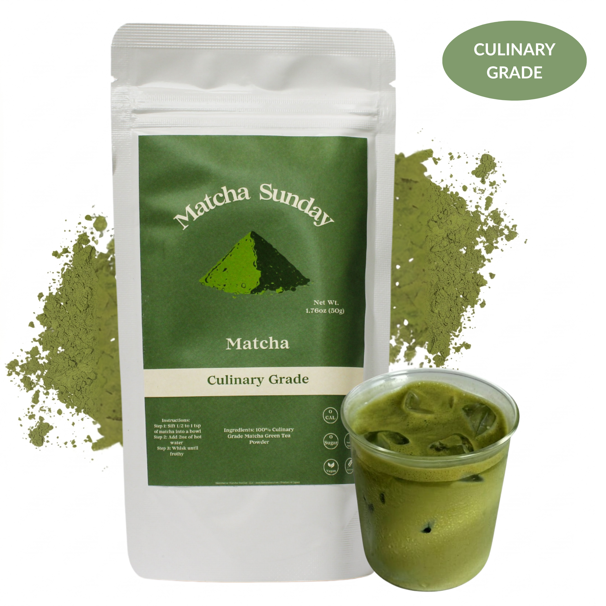 Culinary Grade Matcha Powder (50g) - Pack of 10